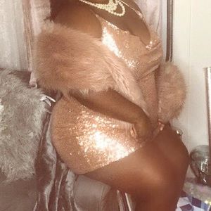 COPY - FASHION NOVA|||Rose Gold Sequin Dress